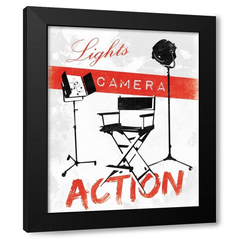 Cinema A Black Modern Wood Framed Art Print by Grey, Jace