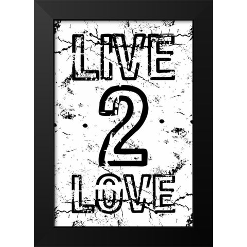 L2L Mate Black Modern Wood Framed Art Print by Grey, Jace