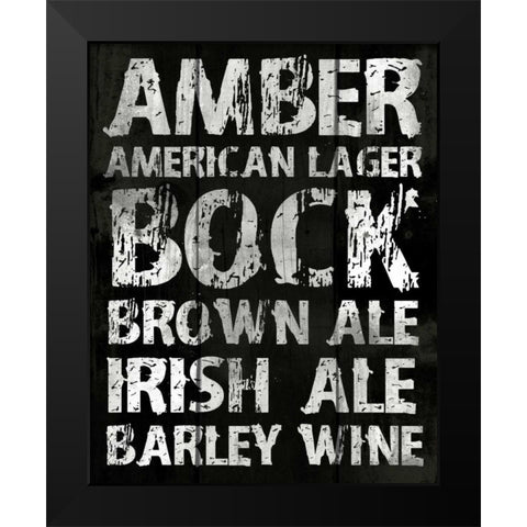 Amber Black Modern Wood Framed Art Print by Grey, Jace