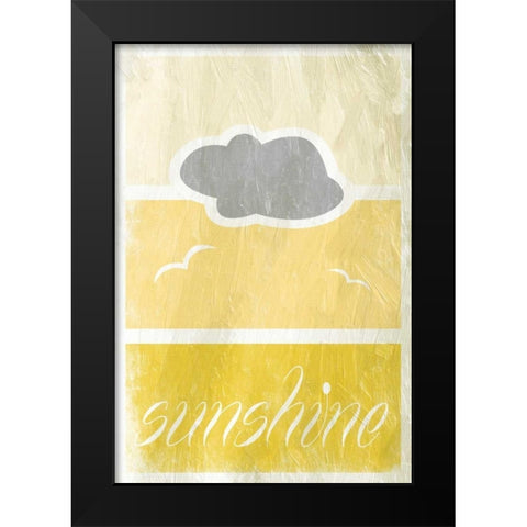 Sunshine B6 Black Modern Wood Framed Art Print by Grey, Jace