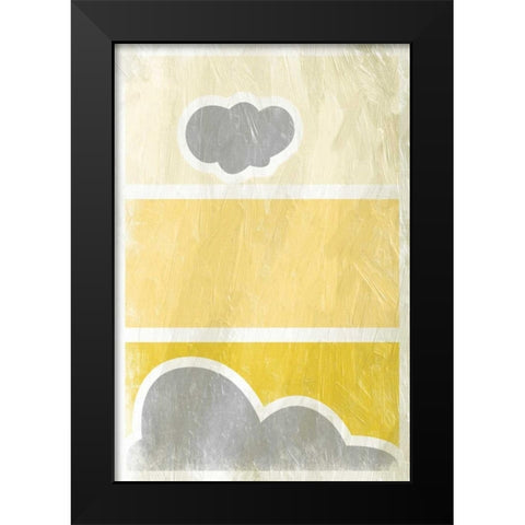 Pattern 2 Stage Vertical Black Modern Wood Framed Art Print by Grey, Jace