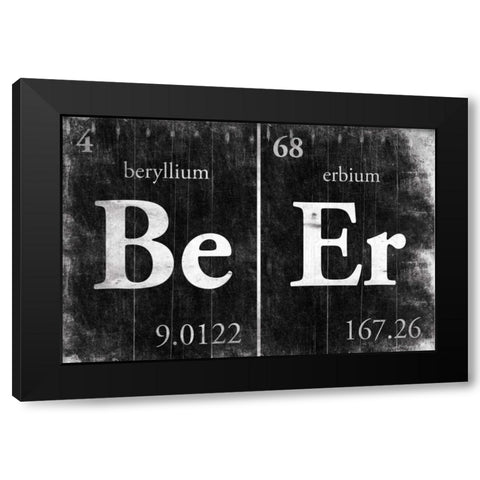 BeEr Black Modern Wood Framed Art Print by Grey, Jace