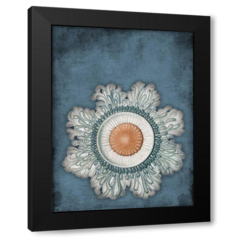 Blue Coastal Mate Black Modern Wood Framed Art Print with Double Matting by Grey, Jace