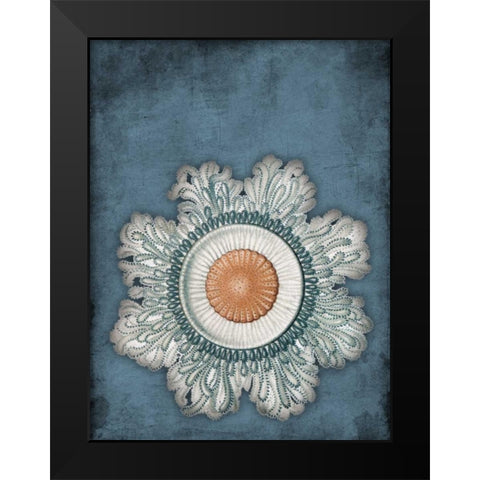 Blue Coastal Mate Black Modern Wood Framed Art Print by Grey, Jace