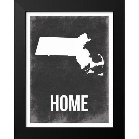 Mass Home Black Modern Wood Framed Art Print by Grey, Jace