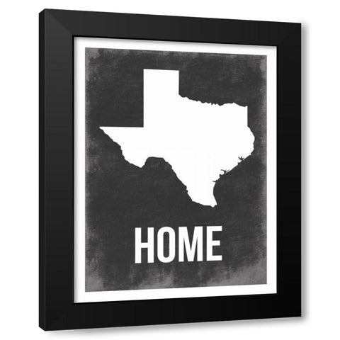 Texas Home Black Modern Wood Framed Art Print by Grey, Jace