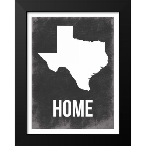 Texas Home Black Modern Wood Framed Art Print by Grey, Jace