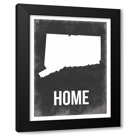 CT home Black Modern Wood Framed Art Print by Grey, Jace