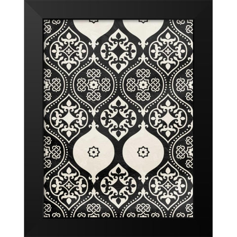 BI Pattern Black Modern Wood Framed Art Print by Grey, Jace
