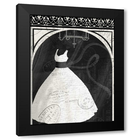 Dress N  Window Black Modern Wood Framed Art Print by Grey, Jace