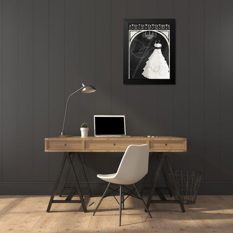 Dress N Window Black Modern Wood Framed Art Print by Grey, Jace