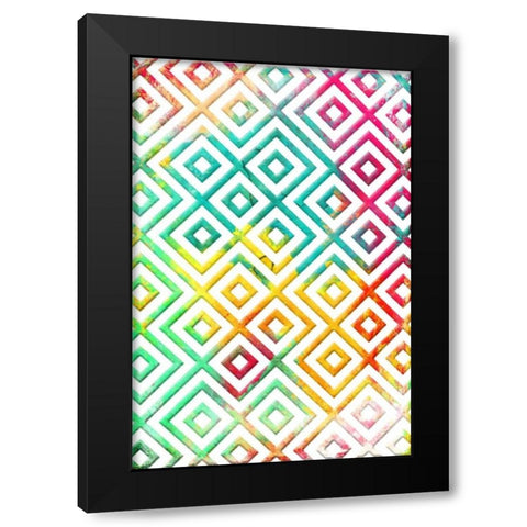 Bright cosmic pattern Black Modern Wood Framed Art Print with Double Matting by Grey, Jace