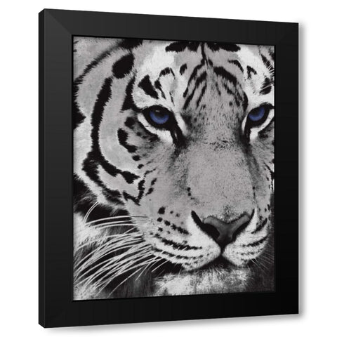 Purple Eyes Black Modern Wood Framed Art Print by Grey, Jace