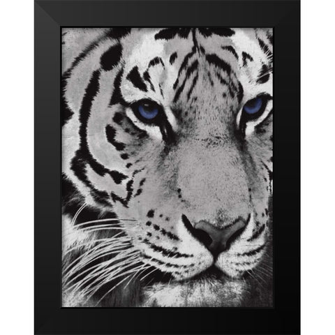 Purple Eyes Black Modern Wood Framed Art Print by Grey, Jace