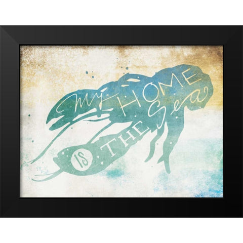 My Home Black Modern Wood Framed Art Print by Grey, Jace