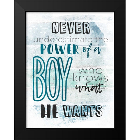 He Wants Black Modern Wood Framed Art Print by Grey, Jace