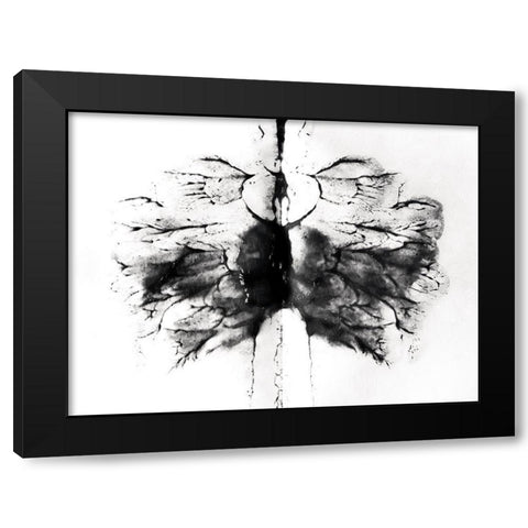 Vision Black Modern Wood Framed Art Print with Double Matting by Grey, Jace