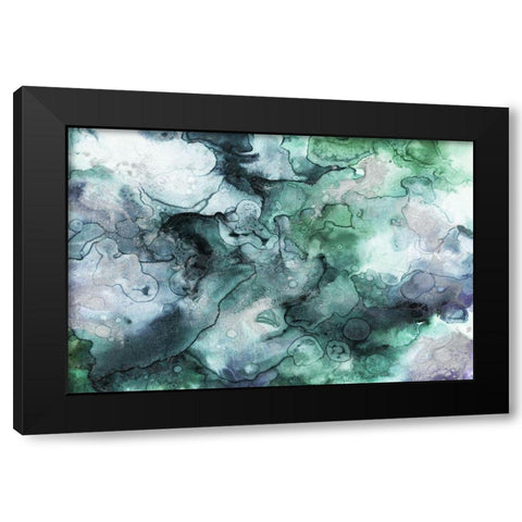 Water Rocks Black Modern Wood Framed Art Print with Double Matting by Grey, Jace