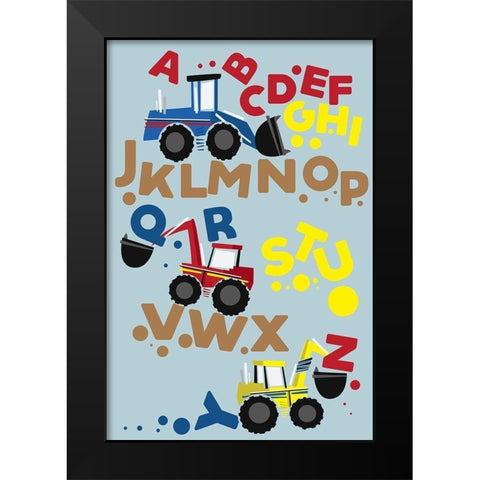 ABConstruction Black Modern Wood Framed Art Print by Grey, Jace