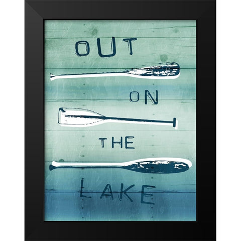 Out On The Lake Black Modern Wood Framed Art Print by Grey, Jace