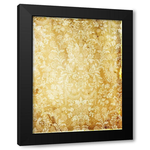 Golden Sunny Wall Black Modern Wood Framed Art Print with Double Matting by Grey, Jace