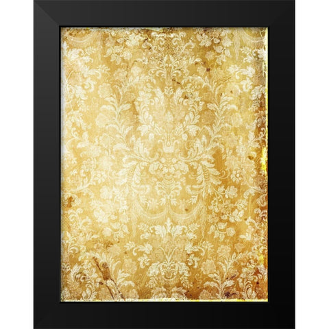 Golden Sunny Wall Black Modern Wood Framed Art Print by Grey, Jace