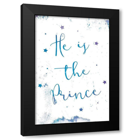 Star Prince Black Modern Wood Framed Art Print with Double Matting by Grey, Jace