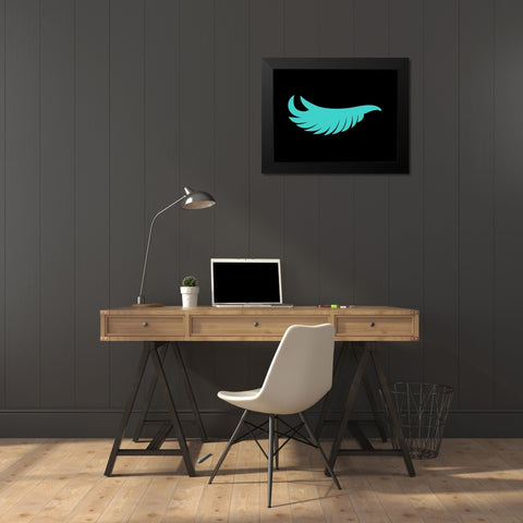 Eye Lash Dark Black Modern Wood Framed Art Print by Grey, Jace