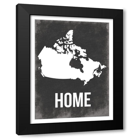 Canada Home Black Modern Wood Framed Art Print with Double Matting by Grey, Jace