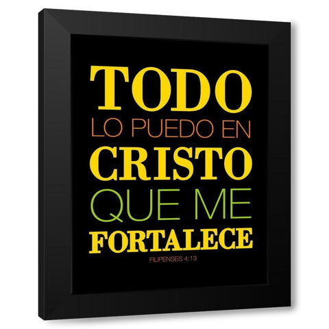 Todo Cristo Black Modern Wood Framed Art Print by Grey, Jace