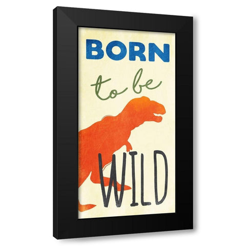 Born To Be Wild Black Modern Wood Framed Art Print with Double Matting by Grey, Jace