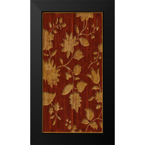 Wall Flowers Black Modern Wood Framed Art Print by Grey, Jace