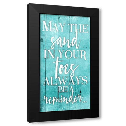 Toes Black Modern Wood Framed Art Print with Double Matting by Grey, Jace