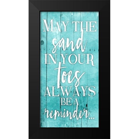 Toes Black Modern Wood Framed Art Print by Grey, Jace