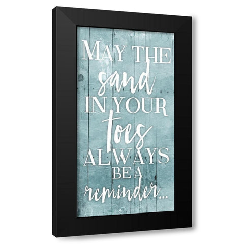 Toes Toned Down Black Modern Wood Framed Art Print with Double Matting by Grey, Jace