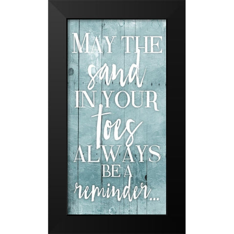 Toes Toned Down Black Modern Wood Framed Art Print by Grey, Jace