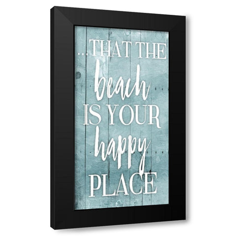 Happy Toned Down Black Modern Wood Framed Art Print by Grey, Jace