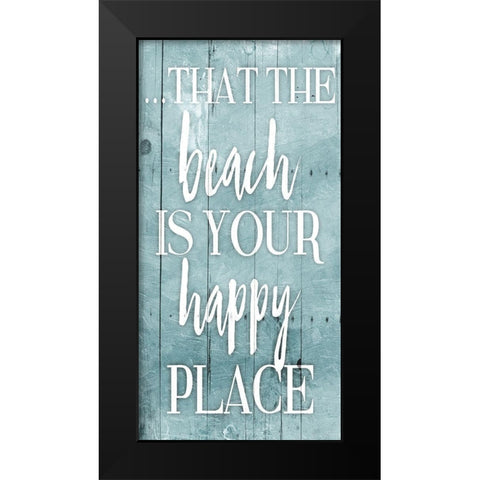 Happy Toned Down Black Modern Wood Framed Art Print by Grey, Jace