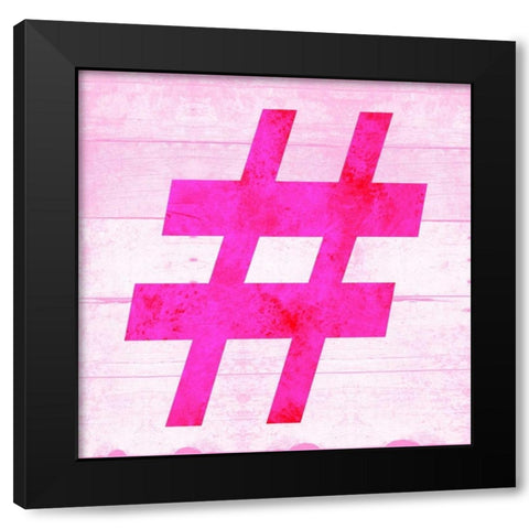 SHIFT KEY # Black Modern Wood Framed Art Print by Grey, Jace