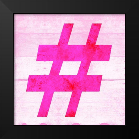 SHIFT KEY # Black Modern Wood Framed Art Print by Grey, Jace