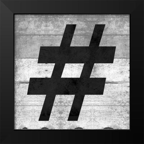 SHIFT KEY# Black Modern Wood Framed Art Print by Grey, Jace