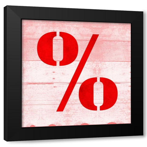 SHIFT KEY % Black Modern Wood Framed Art Print by Grey, Jace