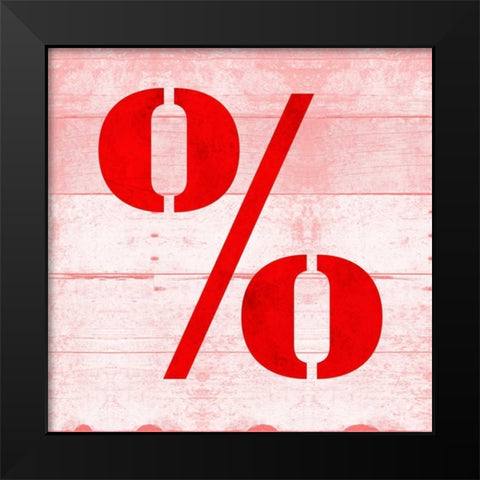 SHIFT KEY % Black Modern Wood Framed Art Print by Grey, Jace