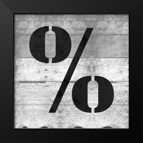 SHIFT KEY% Black Modern Wood Framed Art Print by Grey, Jace