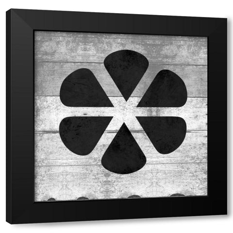SHIFT KEY Black Modern Wood Framed Art Print by Grey, Jace