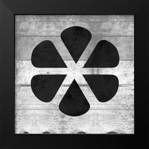 SHIFT KEY Black Modern Wood Framed Art Print by Grey, Jace