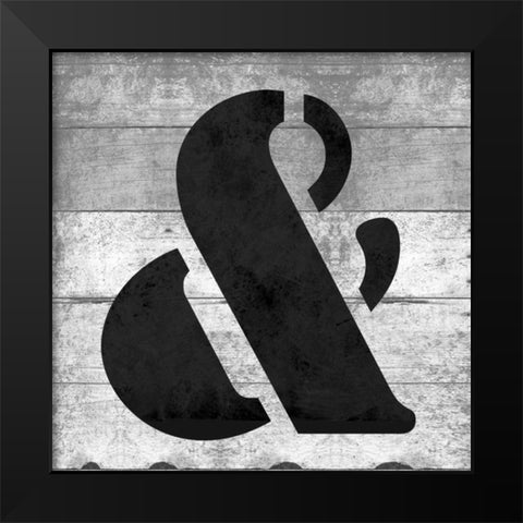SHIFT KEYand Black Modern Wood Framed Art Print by Grey, Jace