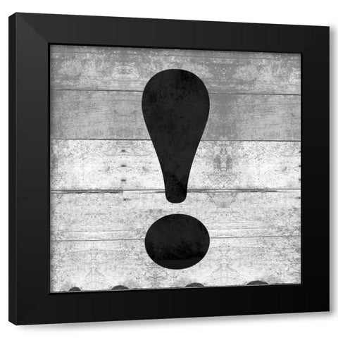 SHIFT KEY! Black Modern Wood Framed Art Print with Double Matting by Grey, Jace