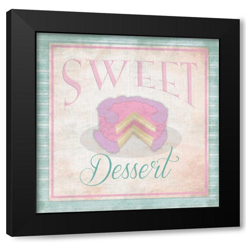 Sweet dessert Black Modern Wood Framed Art Print with Double Matting by Grey, Jace