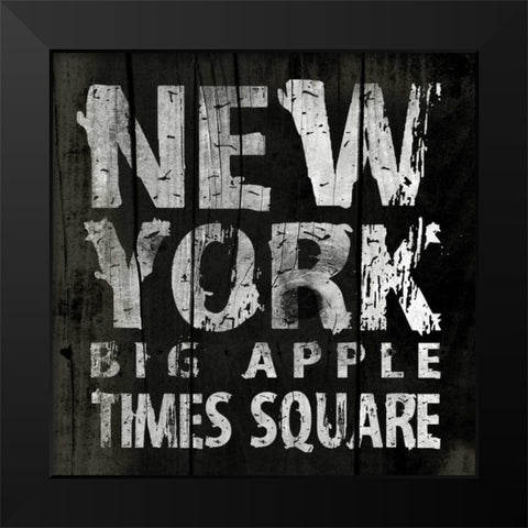 NEW YORK1 Black Modern Wood Framed Art Print by Grey, Jace